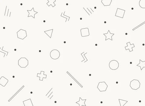 Abstract of simple gray geometrical pattern with dots background. 스톡 일러스트