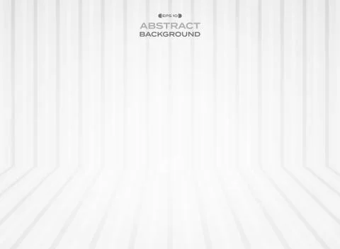 Abstract simple gray stripe lines perspective pattern background. Stock Illustration