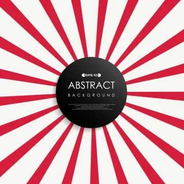 Abstract of simple red sunburst background. Stock Illustration