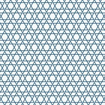 Abstract simple seamless blue triangle pattern. Stock Illustration