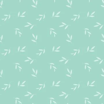 Abstract Simple Seamless Pattern Background with Leaves. Vector Illustration  Stock Illustration