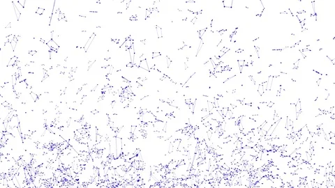 Abstract simple violet waving 3D grid or mesh as unique background. Violet Stock Footage