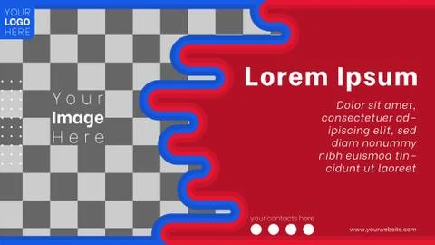 Abstract simple web banner template Stock Illustration