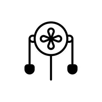 Abstract simplistic drawing of a traditional pellet drum creating a bold gr.. Stock Illustration