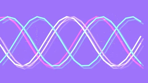 Abstract sine wave pattern looping on blue background for data visualizatio.. Stock Footage 337705278