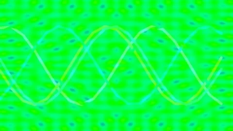 Abstract sine wave visualization of digital frequency, blue purple energy s.. Stock Footage 336884576
