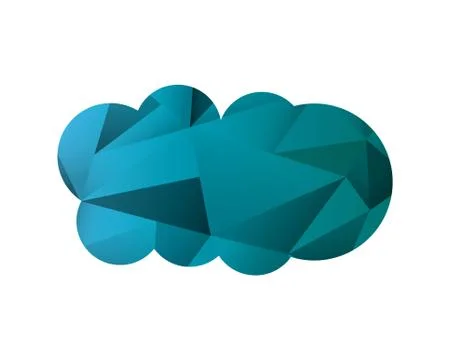 Abstract single cloud shape icon Stockillustratie