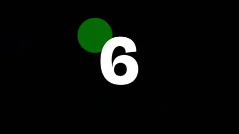 Abstract single digit nine graphic on solid black background loopable anima.. Stock Footage 342094689