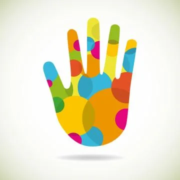 Abstract single hand Stock Illustration