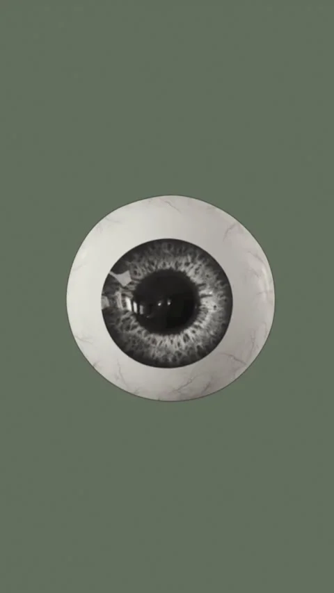 Abstract single human eyeball centered on the screen, symbolizing surveilla.. Stock Footage 318207577