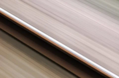 Abstract single rail in motion blur fast railway concept Foto stock