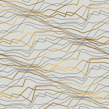 Abstract sketch lines and angles seamless pattern Stock Illustration