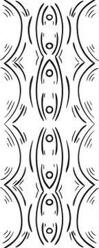 Abstract sketch seamless pattern Stock Illustration