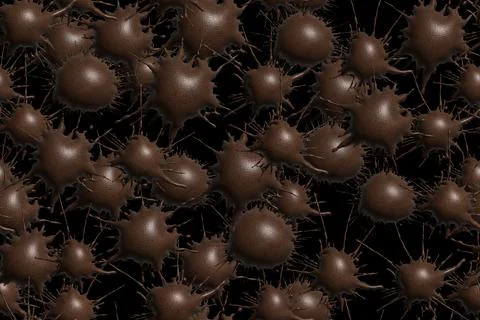 Abstract Skin Blots Seamless Pattern 3D Illustration Background Stock Illustration