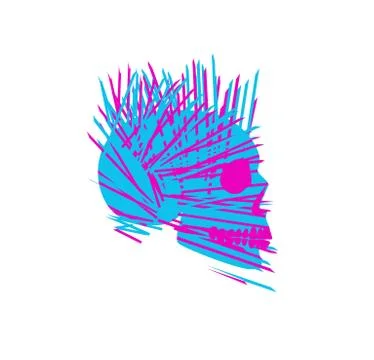 Abstract skull icon vector illustration Stock Illustration