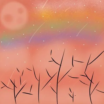 Abstract sky art Stockillustratie