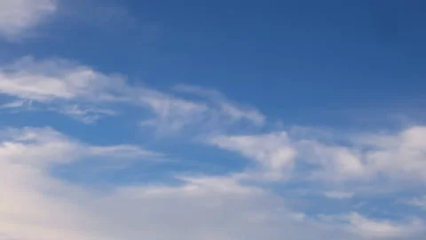 Abstract sky background. Blue sky white clouds. Puffy fluffy white clouds Stock-Footage 235818837