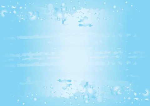 Abstract Sky Blue Illustration with Cloud-Like Shapes, abstract blue background. Stock Illustration