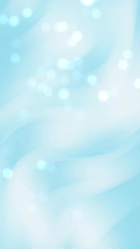 Abstract sky blue motion background with soft white bokeh particles floating Stock Footage 313090298