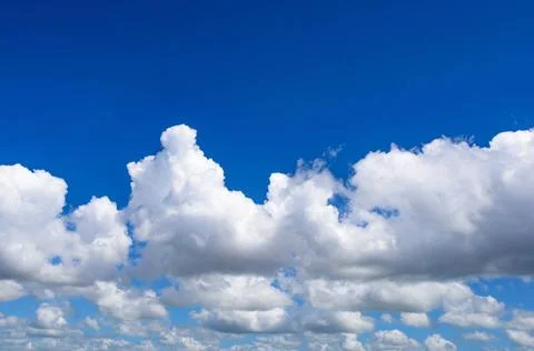 Abstract sky cloud realistic abstract sky with white clouds background Cop... Stock Photos