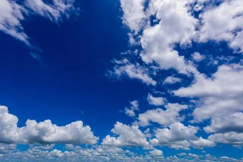 Abstract sky cloud realistic abstract sky with white clouds background Cop... Stock Photos