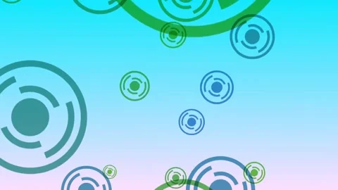 Abstract Sky Green Circular Form particles Animation Background Stock Footage 277337939