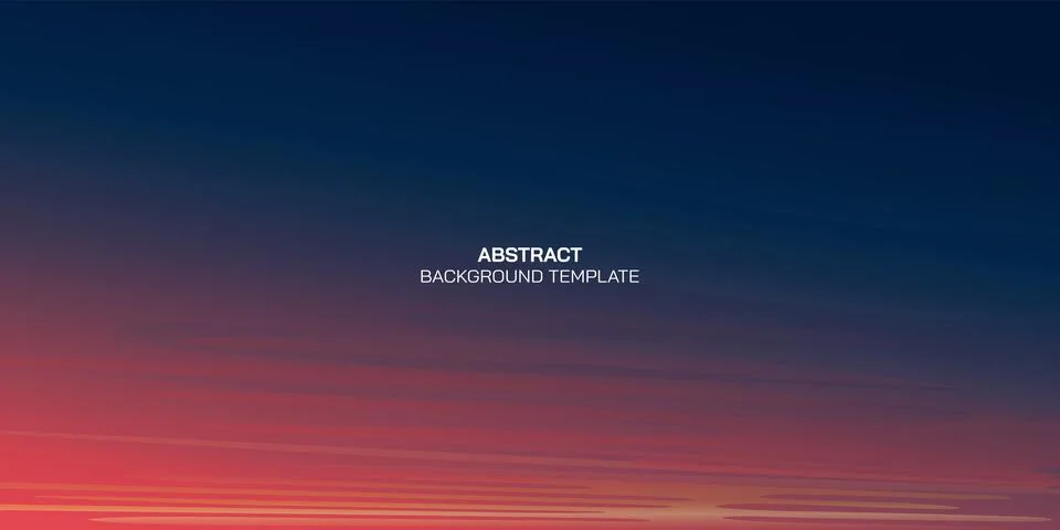 Abstract sky at sunset vector illustration digital watercolor style. Sunset.. Stock Illustration