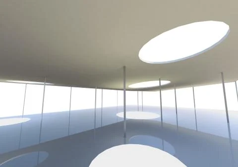 Abstract skylight of conceptual architecture Stock Illustration