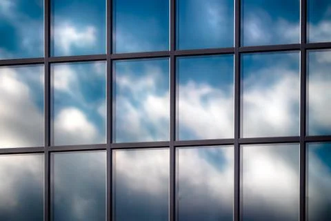 Abstract skyscraper glass window Stock Photos