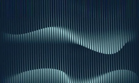 Abstract slate grey background with flowing vertical wavy glitch lines and .. Stock-Illustration