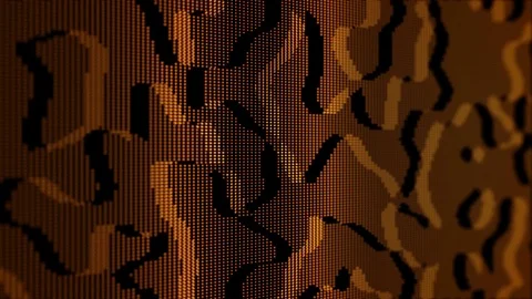Abstract slick digital modern motion background loop gold Video stock 84780220