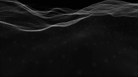 Abstract Slow Mo Digital Waving Lines Fx Backgroun Stock Footage 219783865