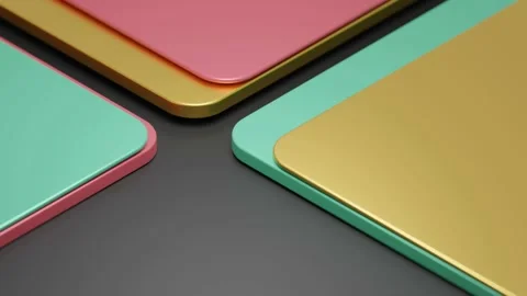 Abstract Slow Motion Design. Modern Geometric Animation Stock Footage 138047997