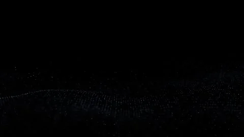 Abstract slow motion digital tech dots looping background Stock Footage 337429219