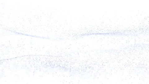 Abstract slow motion digital tech dots on white looping background Stock Footage 341432124