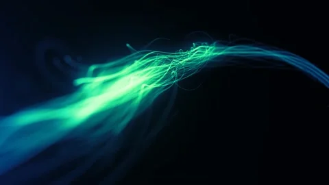Abstract Slow Motion Swirling Strings Particles Background Loop 库存影片 166912134