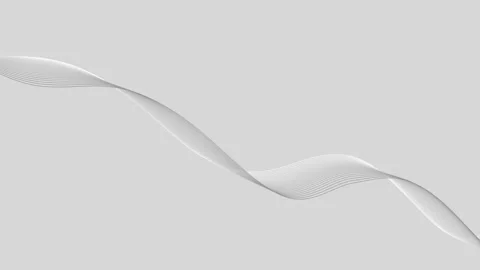 Abstract slow motion wave lines and dot pattern, white and gray monochrome .. Stock-Footage 337876401