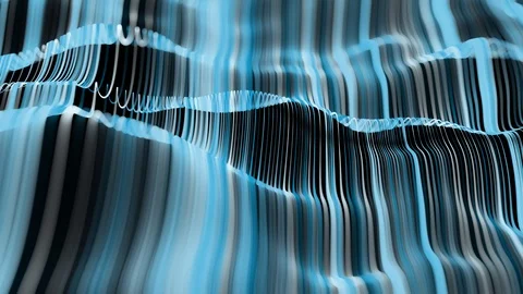Abstract slow waves with lines pattern background Stock Footage 121485559