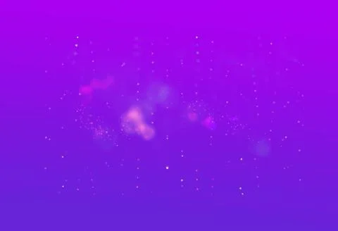 Abstract Small Soft Bokeh With Purple &amp; Violet Gradient Background Stock Illustration