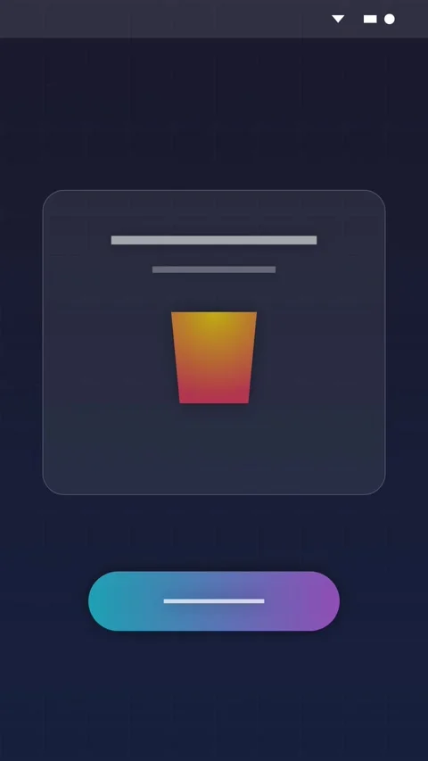 Abstract Smartphone Loading Screen with Blue Gradient Liquid Wave Animation Stock Footage 346198492