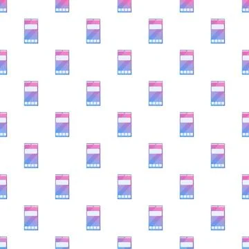 Abstract smartphone technology pattern showing digital communication Stock Illustration