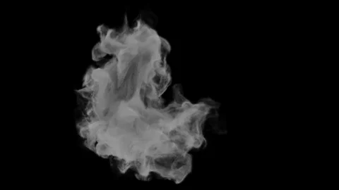 Abstract Smoke, with alpha, 4K 60fps Stock Footage