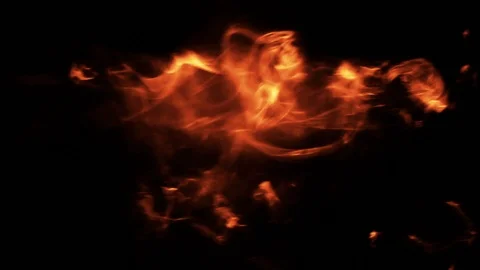 Abstract Smoke And Fire Animation Stock Footage 103786288