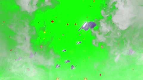Abstract smoke and floating particles on green screen background for video 스톡 동영상 344919057