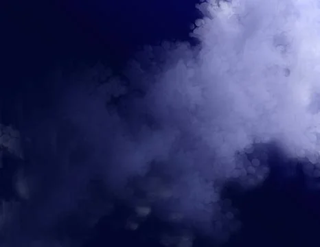 Abstract smoke background for design on black blue background Stock Illustration