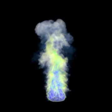 Abstract Smoke on black background. Digital illustration. Illustrazione stock