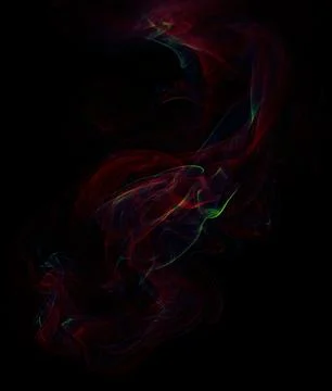 Abstract smoke on a black background, half tone texture overlay Stock Photos