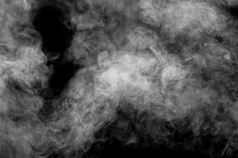 Abstract  smoke on black background. Stock Illustration