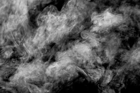 Abstract  smoke on black background. Stock Illustration