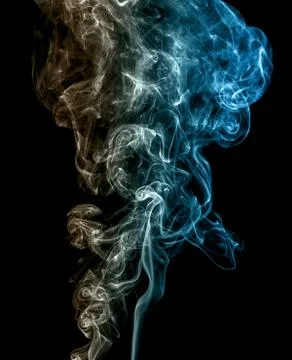 Abstract smoke on a black background Stock Photos